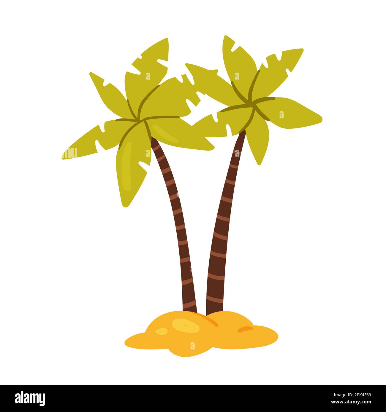 Palmiers décoratifs Aquapark. Piscine tropicale, parc aquatique extérieur, illustration vectorielle Illustration de Vecteur