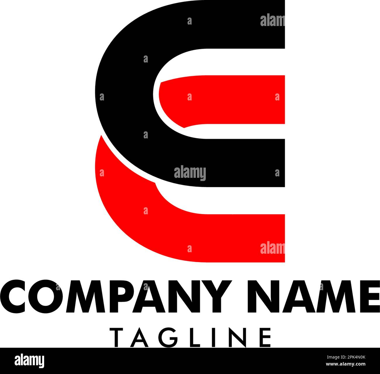 Modèle de logo lettre CC initial Illustration de Vecteur