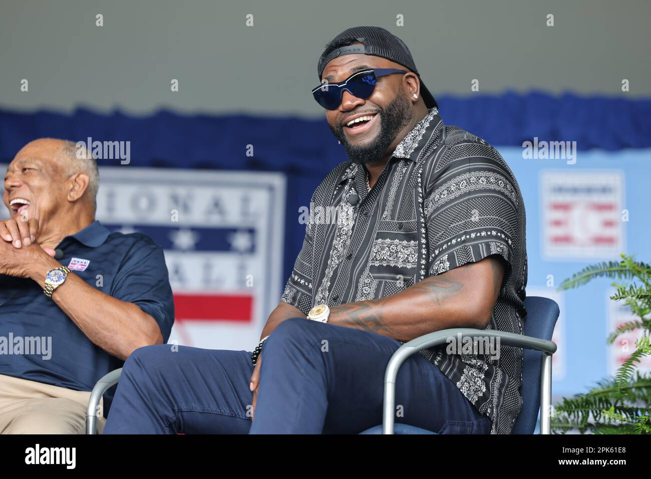 David Ortiz intronisé au MLB Hall of Fame 2022 - Cooperstown NY Banque D'Images