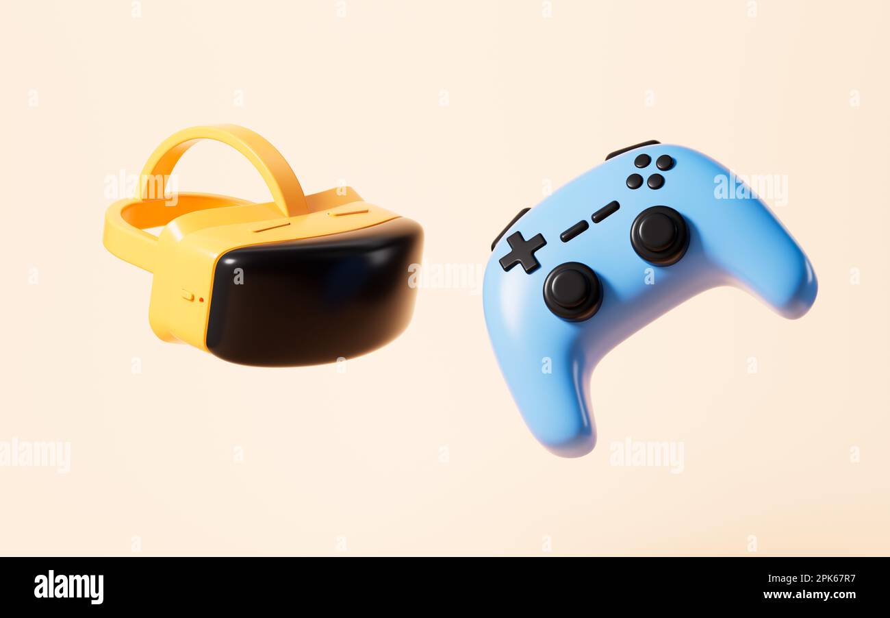 Casque Realite Virtuelle avec Manette, Lunettes Virtuelles avec