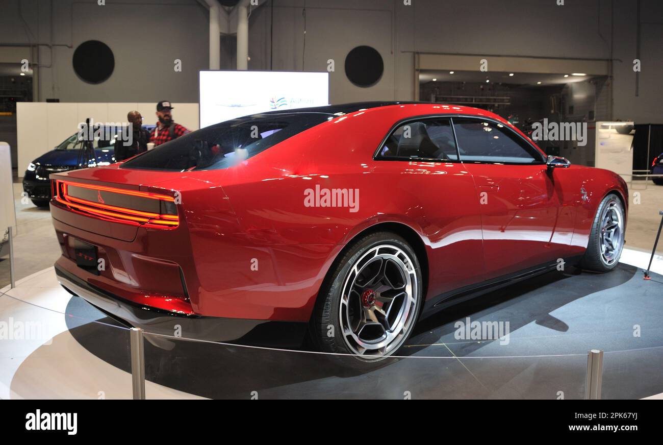 Dodge Charger Daytona SRT concept présenté au salon international de l'auto de New York 2023 au Javits Centre de New York, NY on 5 avril 2023. (Photo de Stephen Smith/SIPA USA) Banque D'Images