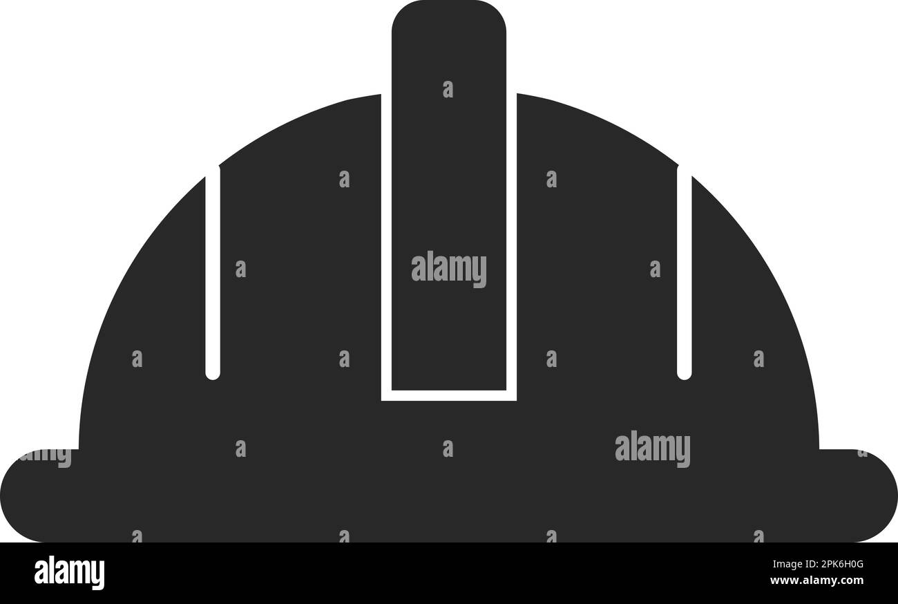 Icône Halmet de sécurité. EPS vectoriel de style plat. Illustration de Vecteur