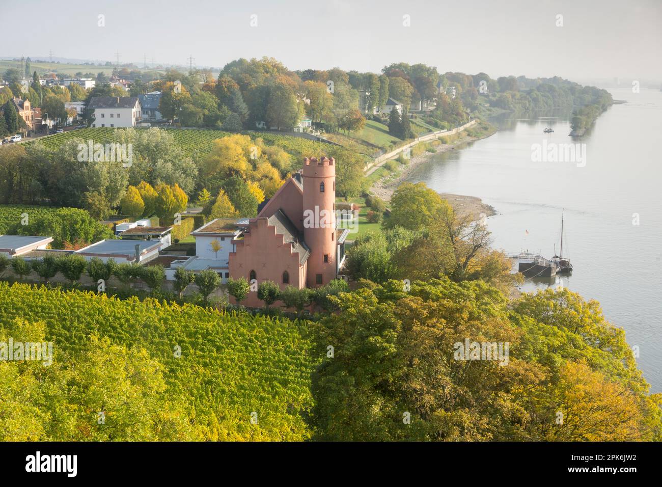 Château de Crass, Eltville am Rhein, Rheingau, Hesse, Allemagne Banque D'Images