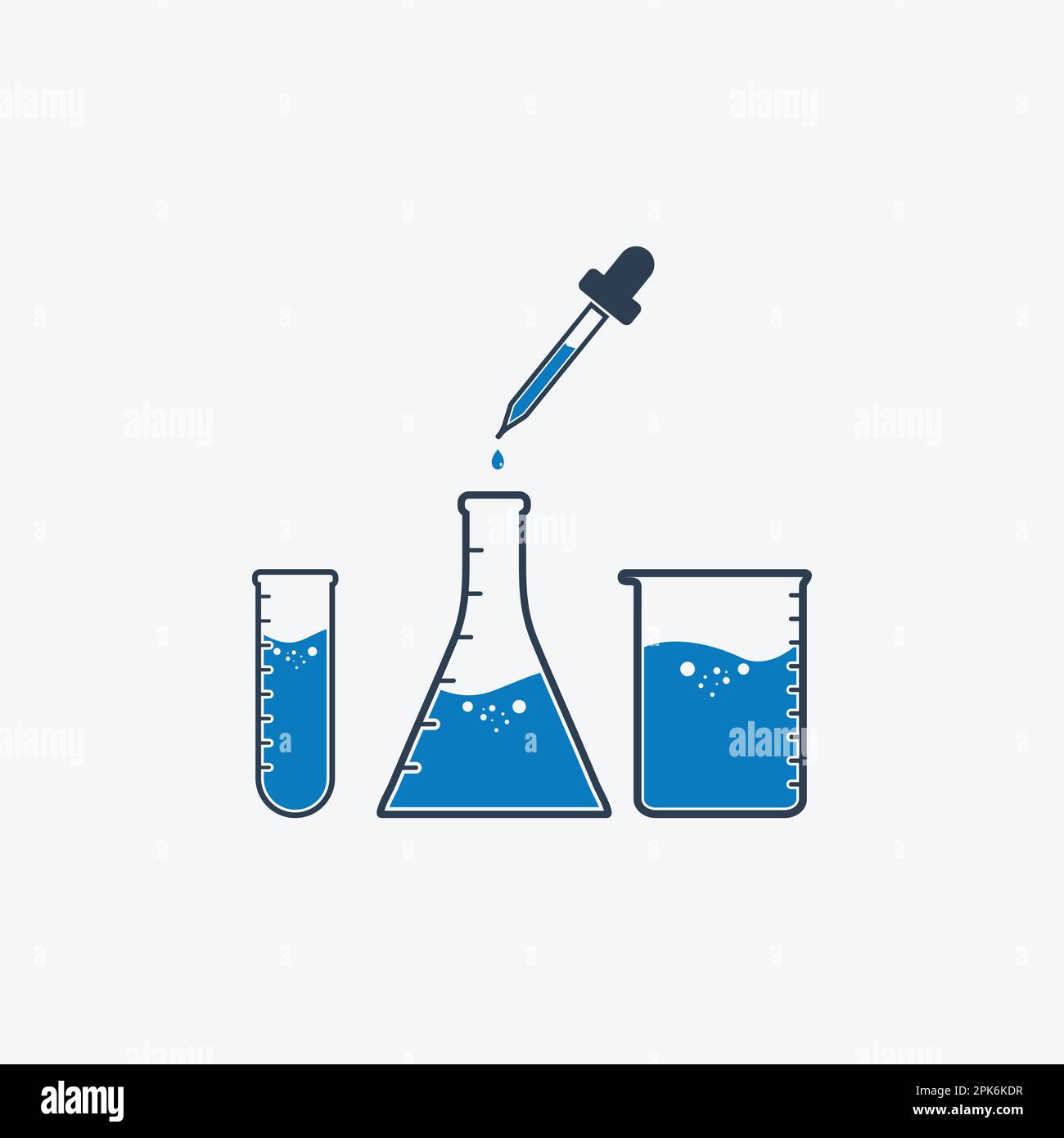 Icône équipement de laboratoire. Illustration du symbole EPS vectoriel modifiable. Illustration de Vecteur