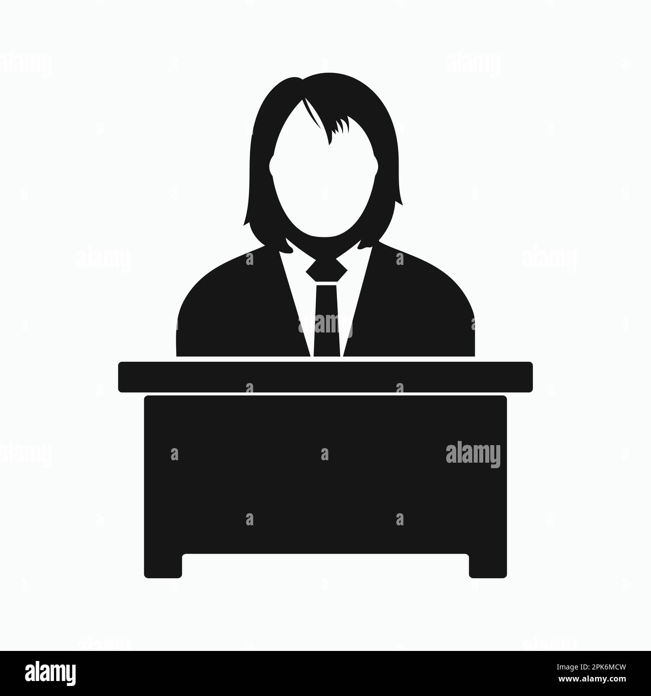 Icône Gestionnaire. EPS vectoriel de style plat. Illustration de Vecteur