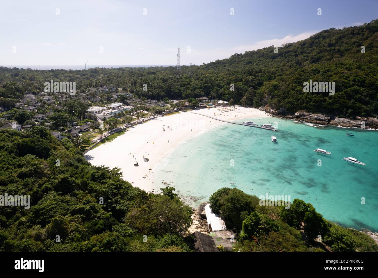 Photo aérienne île de Racha, île de Raya, Phuket Banque D'Images