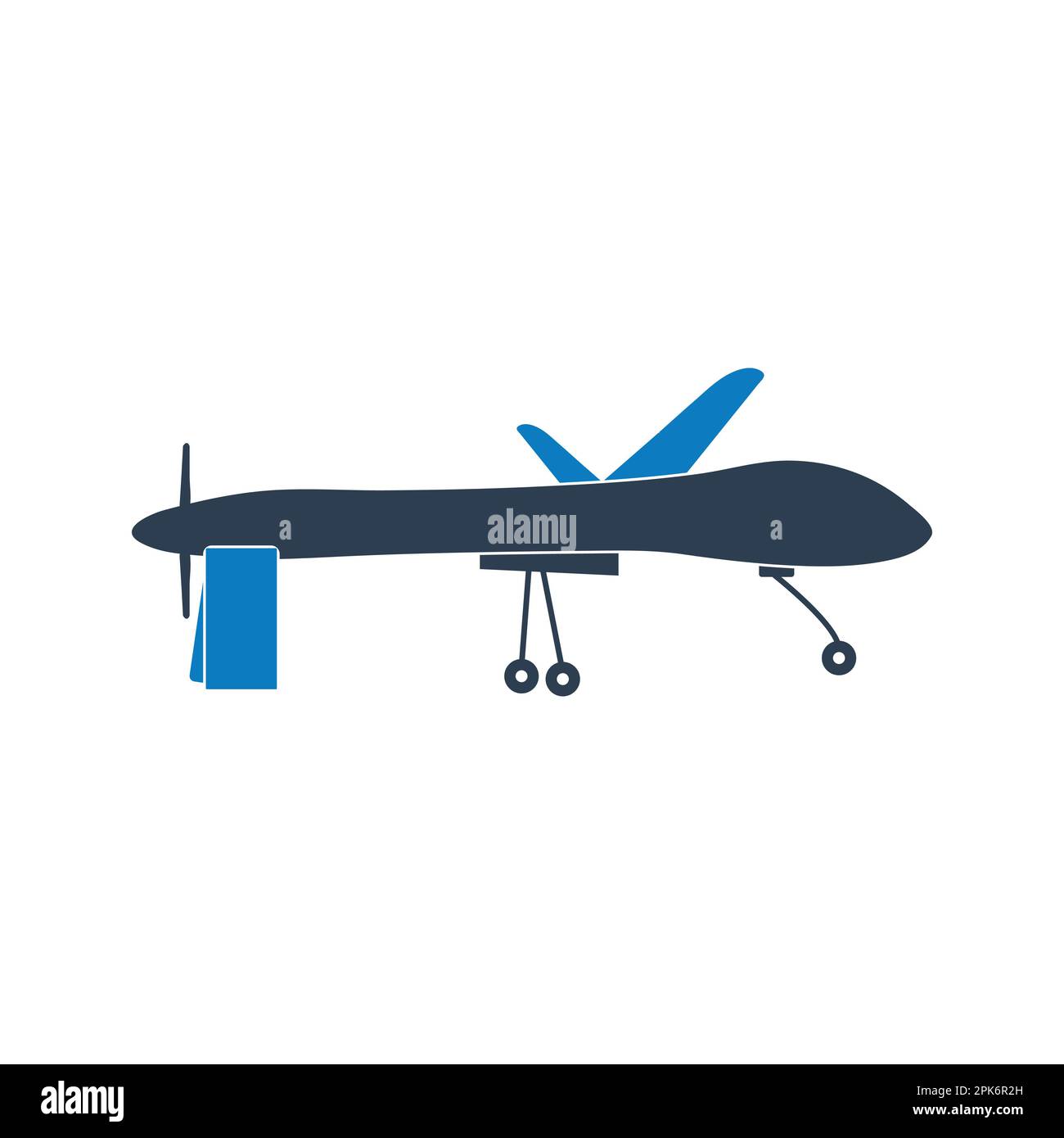 Icône Drone militaire. Illustration du symbole EPS vectoriel modifiable. Illustration de Vecteur