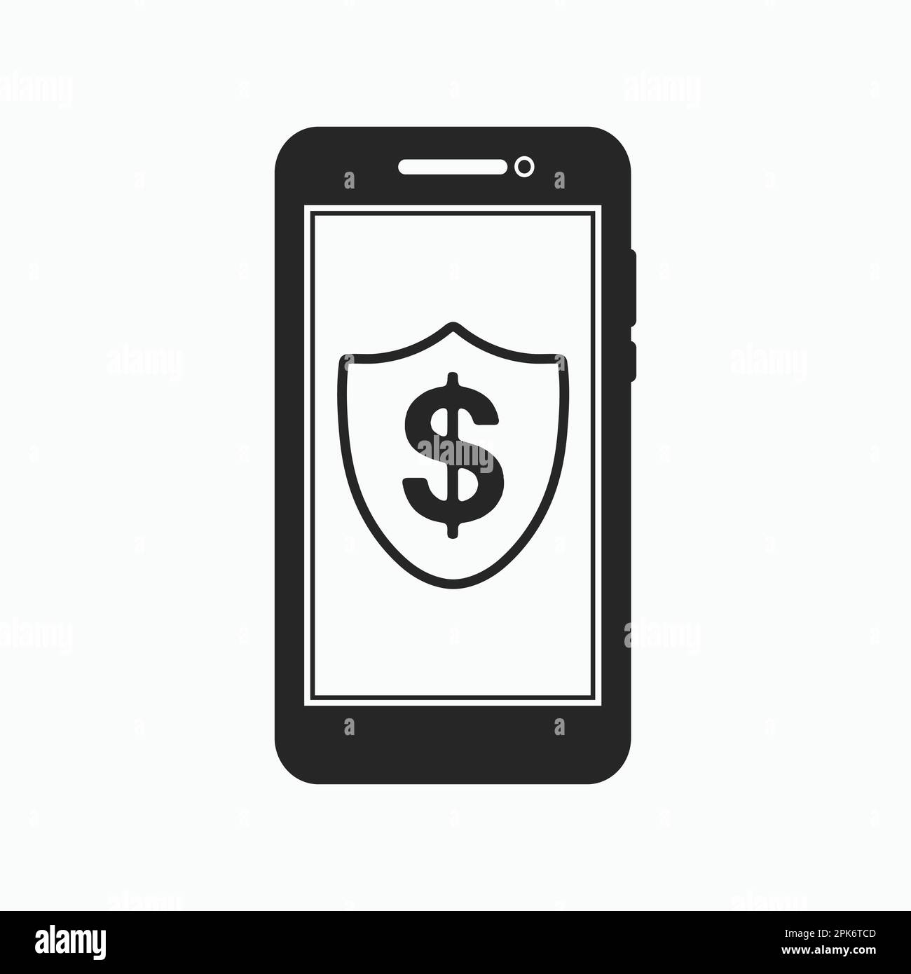 Icône de sécurité des opérations bancaires en ligne. EPS vectoriel de style plat. Illustration de Vecteur