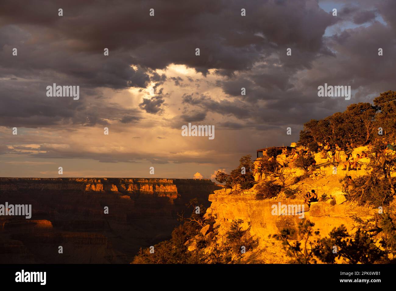 Majestueux canyon au coucher du soleil, Arizona, États-Unis Banque D'Images