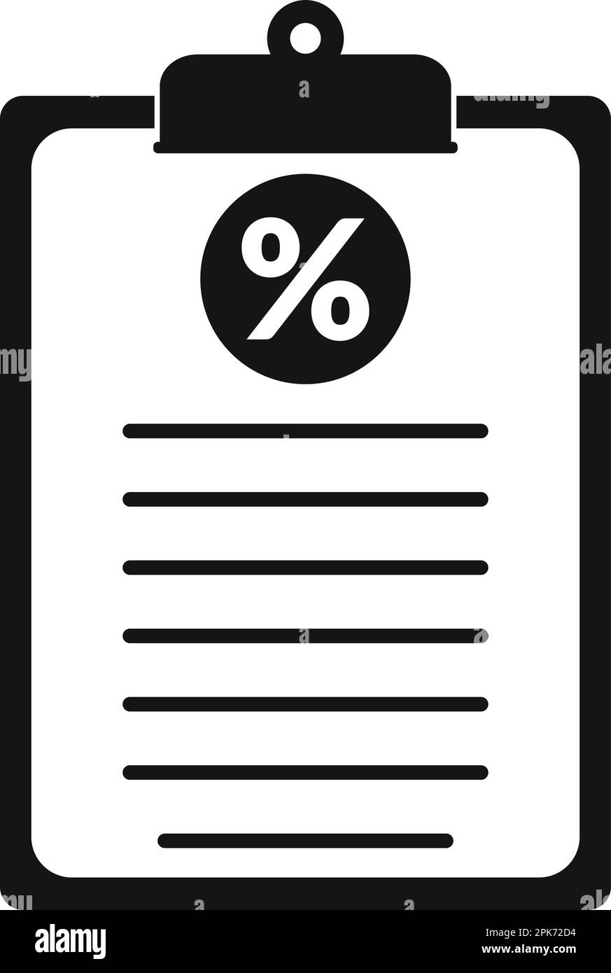 Icône de rapport de taxe. EPS vectoriel de style plat. Illustration de Vecteur