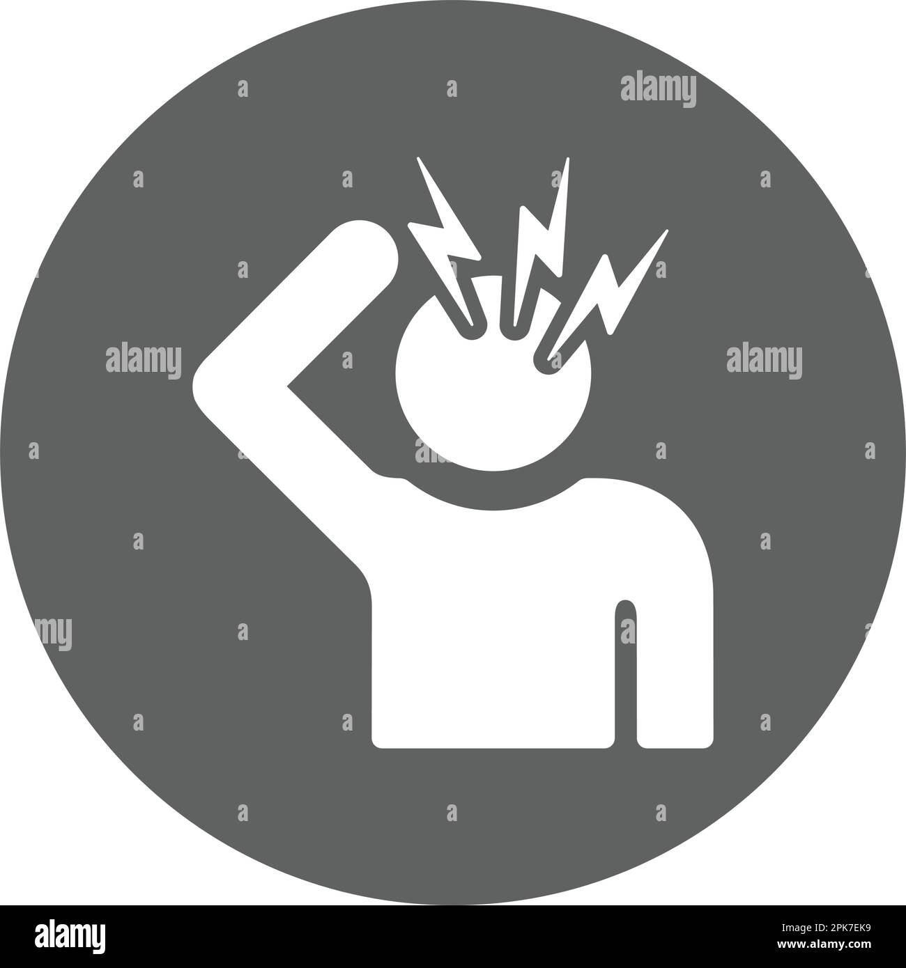 Icône de dépression, de pression, de stress - utilisation parfaite pour les supports d'impression, le Web, les images de stock, l'utilisation commerciale ou tout type de projet de conception. Illustration de Vecteur