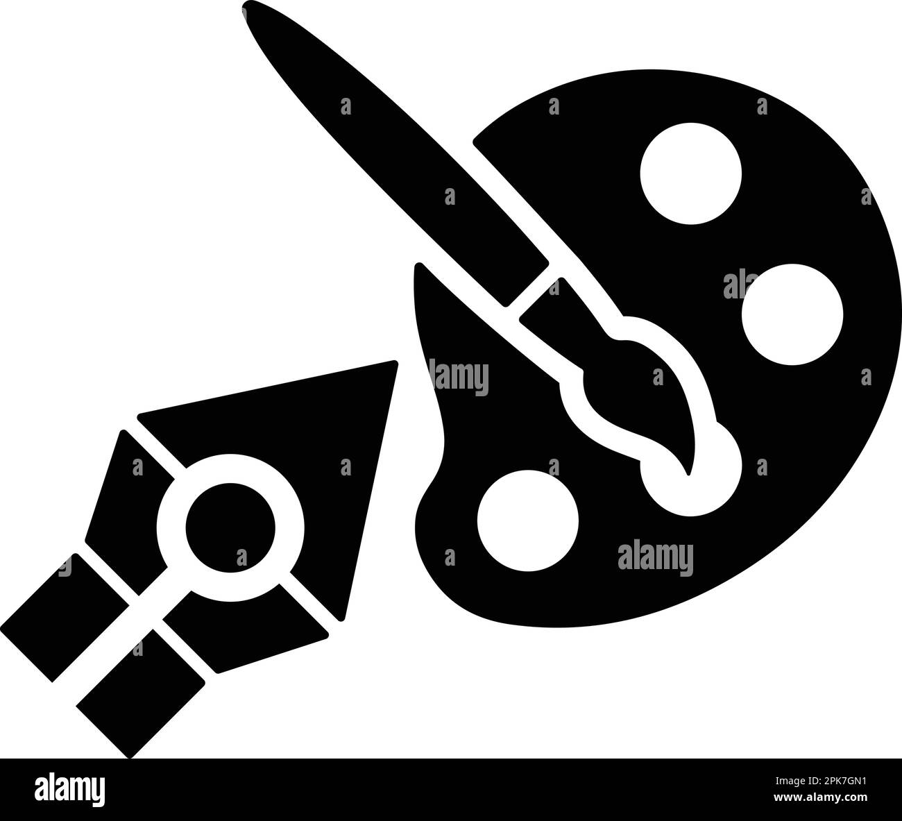 Concepteur, icône d'outil graphique - parfait pour la conception et le développement de sites Web, de fichiers imprimés et de présentations, de supports promotionnels, d'illustrations Illustration de Vecteur