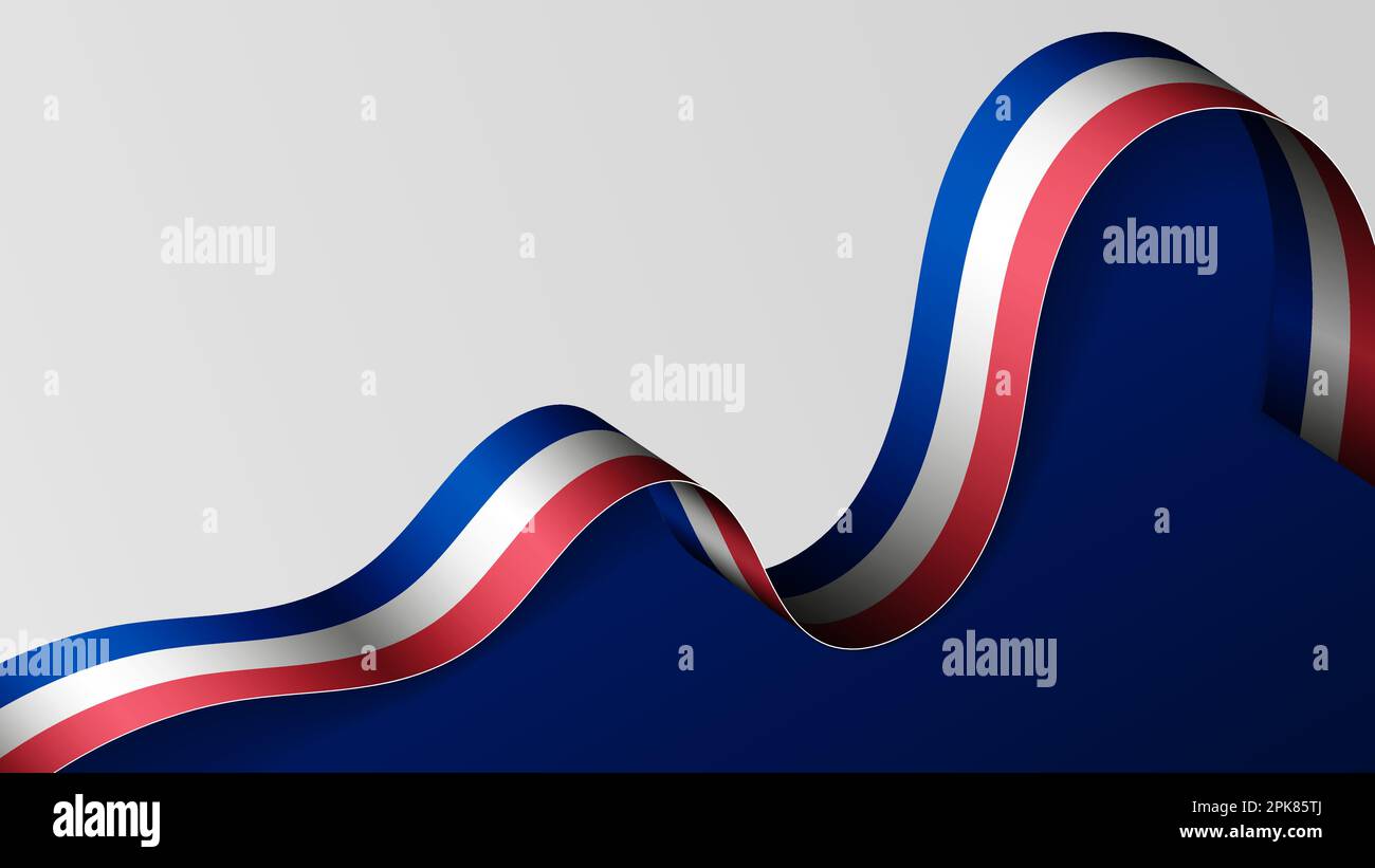 France ruban drapeau arrière-plan. Élément d'impact pour l'utilisation que vous voulez en faire. Illustration de Vecteur