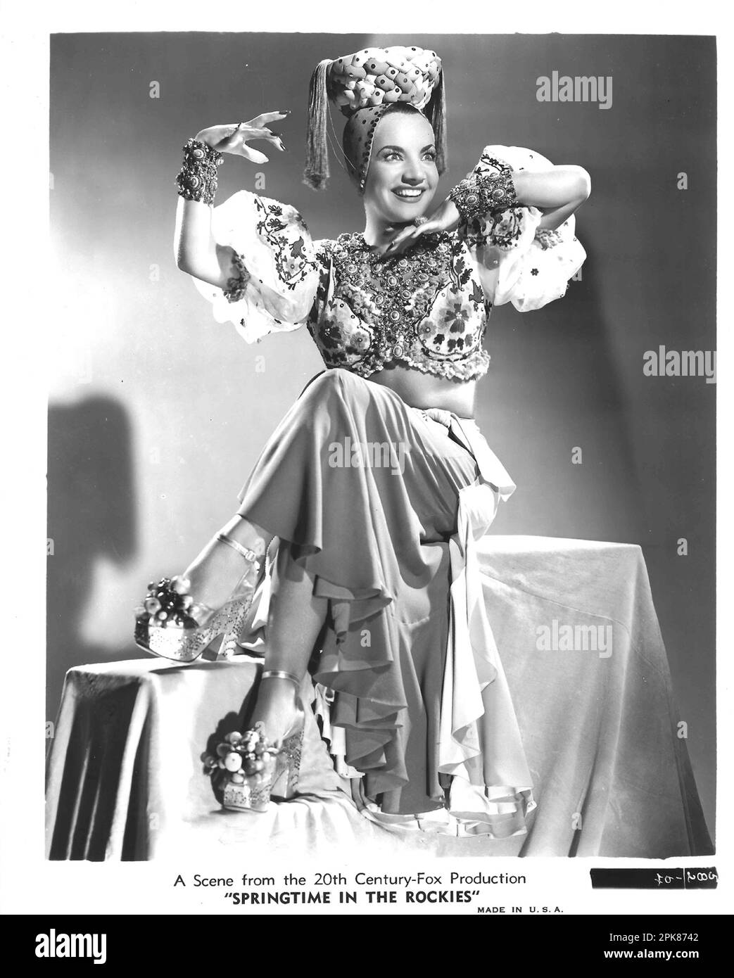 Carmen Miranda - Springtime in the Rockies - 1942 Banque D'Images