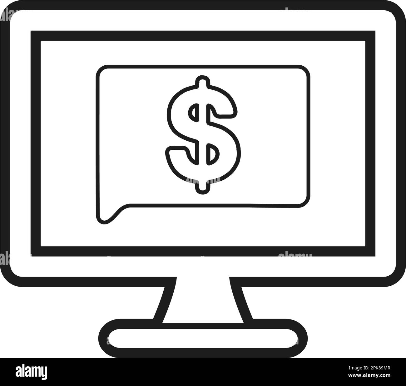 Icône de ligne de sécurité financière et commerciale en ligne. Illustration du symbole EPS vectoriel modifiable. Illustration de Vecteur