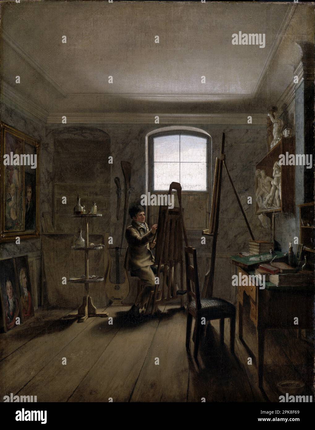 Le peintre Gerhard von Kügelgen dans son Studio 1811 par Georg Friedrich Kersting Banque D'Images