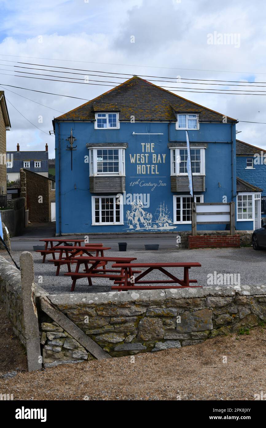 West Bay Hotel, West Bay, Dorset, Angleterre. Banque D'Images