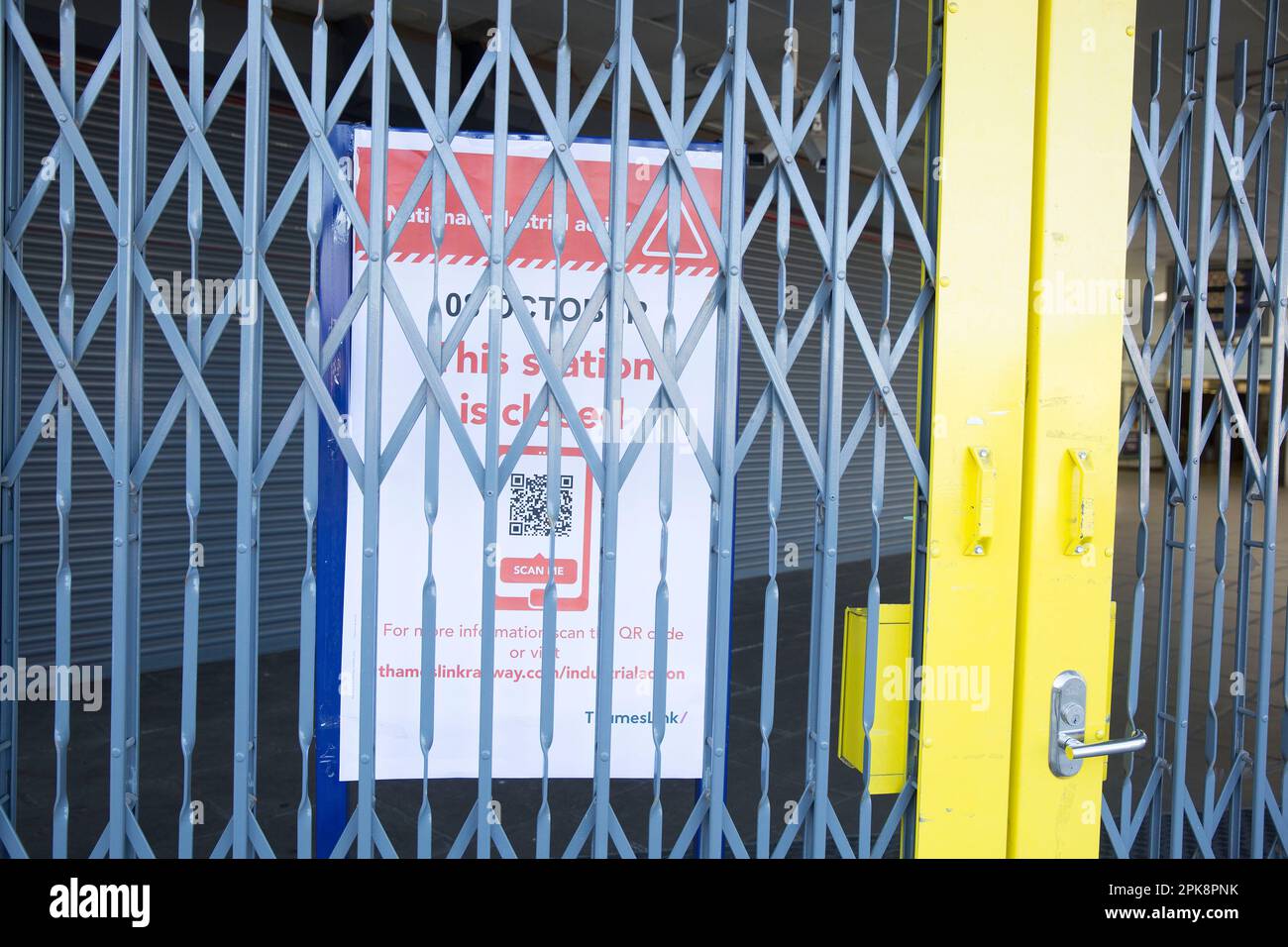 Gare de Blackfriars, à Londres. Banque D'Images
