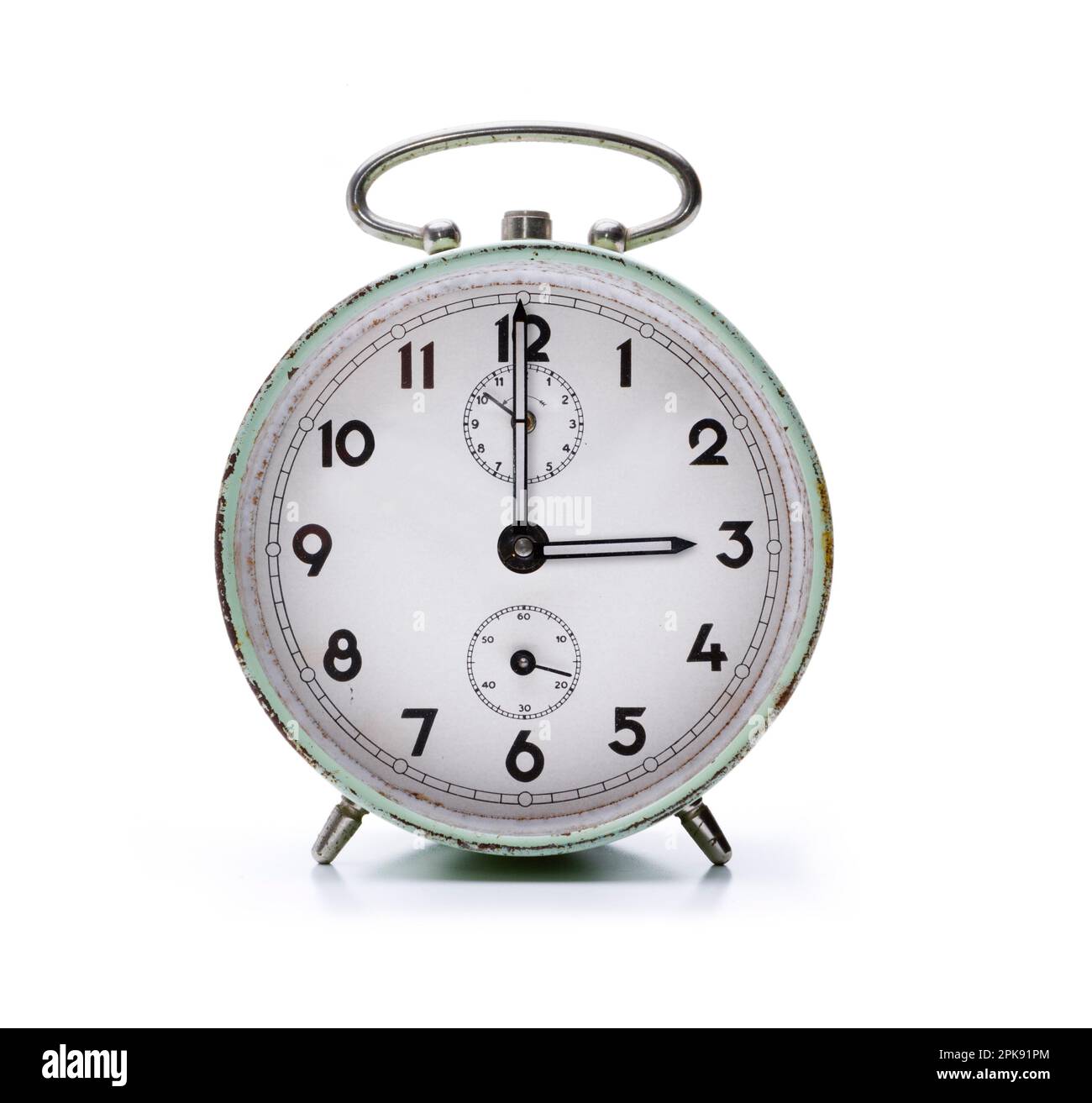 Horloge, le cadran indique trois heures, symbole de changement d'heure à l'heure d'été [M]. Banque D'Images