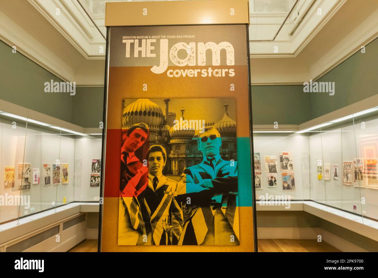 Angleterre, East Sussex, Brighton, Brighton Museum, exposition des souvenirs du Jam Pop Group Banque D'Images