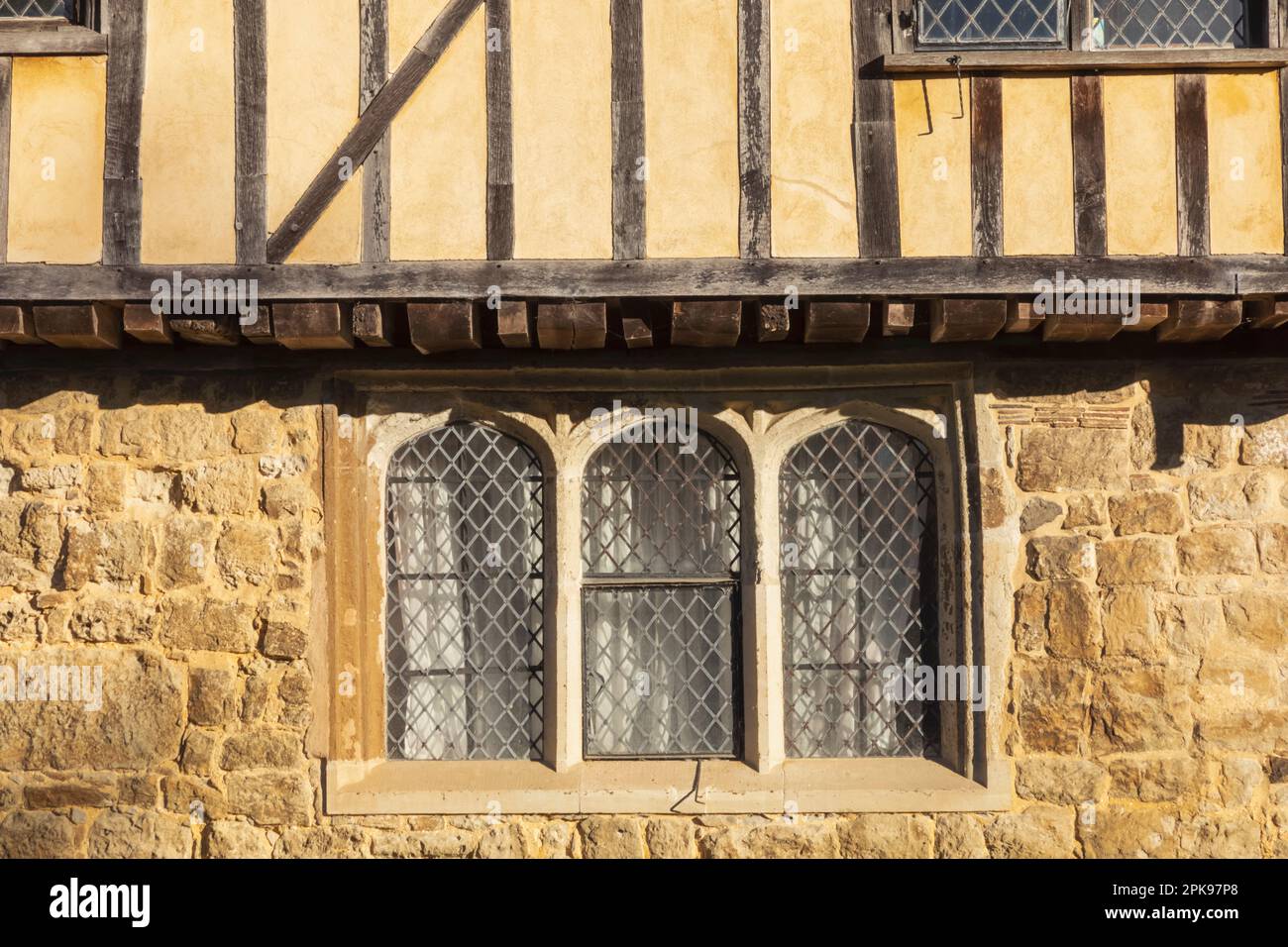 Angleterre, Kent, Sevenoaks, Ightham Mote, 14th Century Moated Manor House Banque D'Images