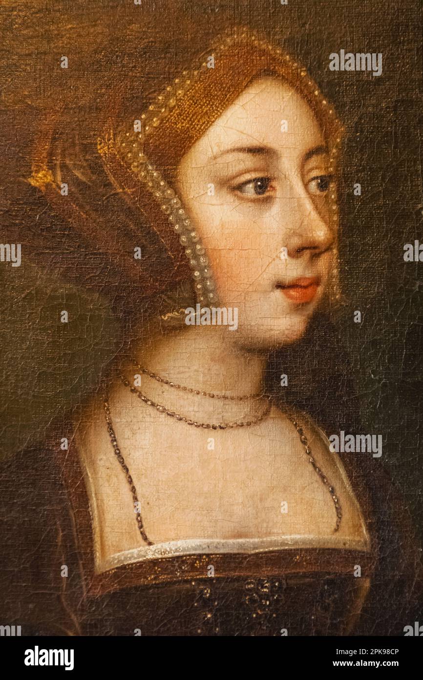 L'Angleterre, Kent, Hever, Hever Castle, Portrait d'Anne Boleyn Banque D'Images