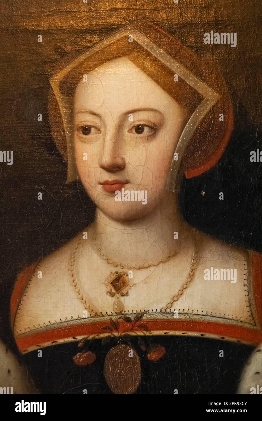 Angleterre, Kent, Hever, Château de Hever, Portrait de Mary Boleyn, sœur d'Anne Boleyn Banque D'Images