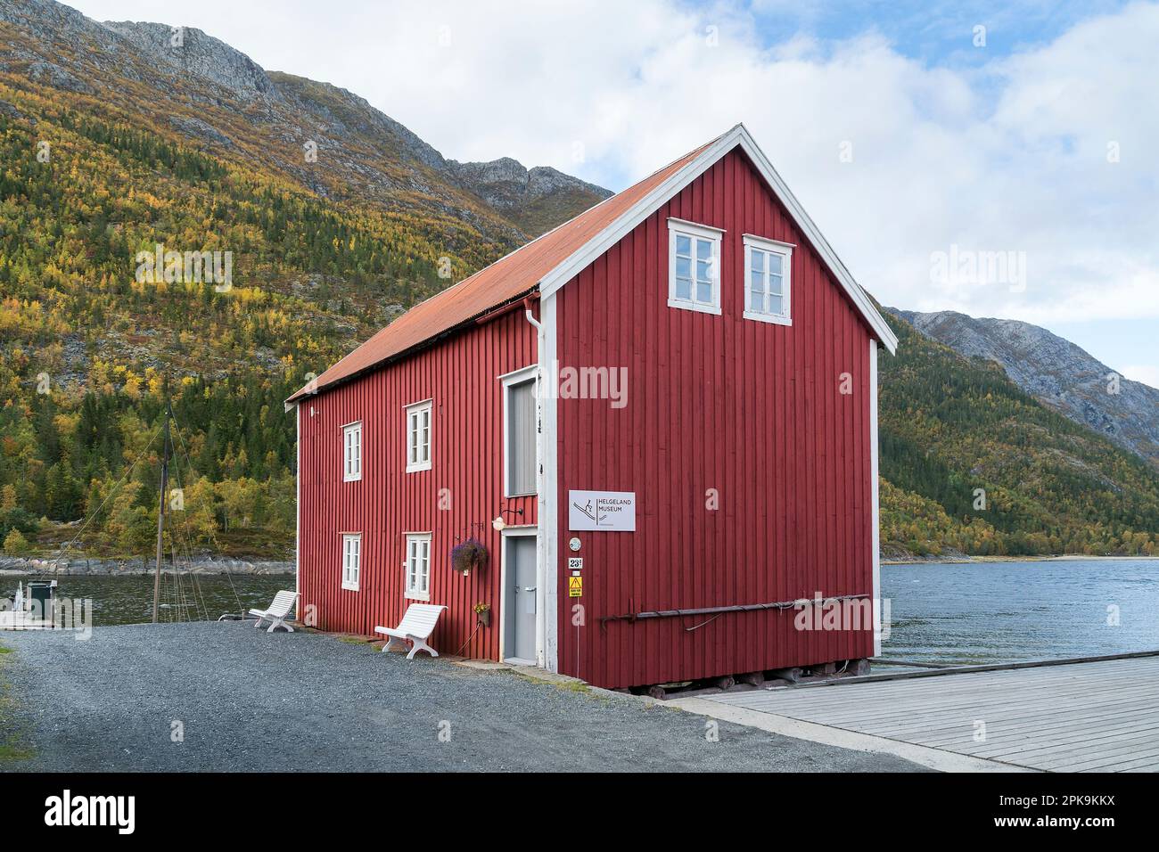Norvège, Mosjoen, Helgeland Museum, bâtiment Banque D'Images