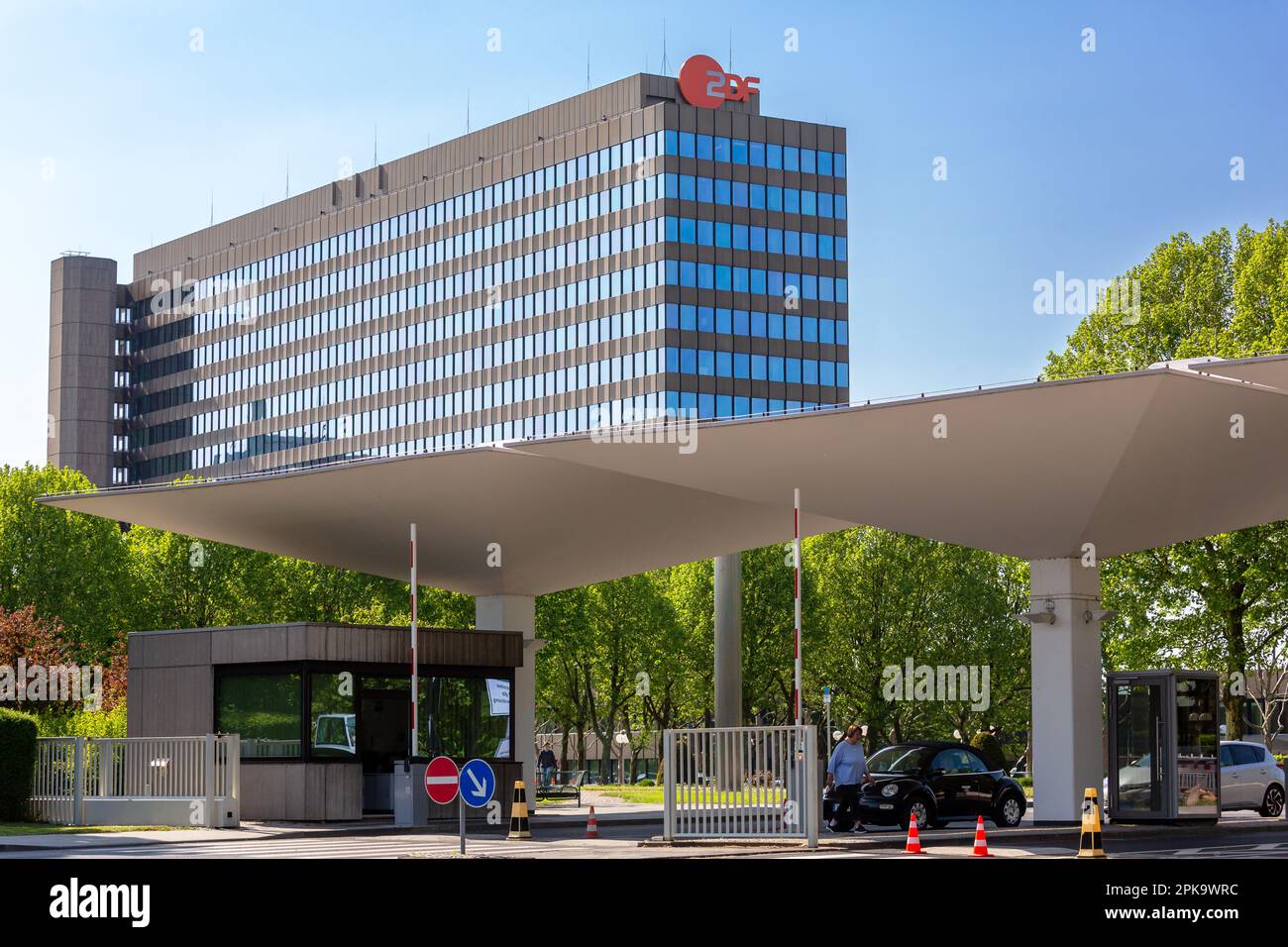 04.05.2018, Allemagne, Rhénanie-Palatinat, Mainz - ZDF centre de radiodiffusion Mainz, siège de ZDF (Zweites Deutsches Fernsehen). 00A180504D081CARO Banque D'Images