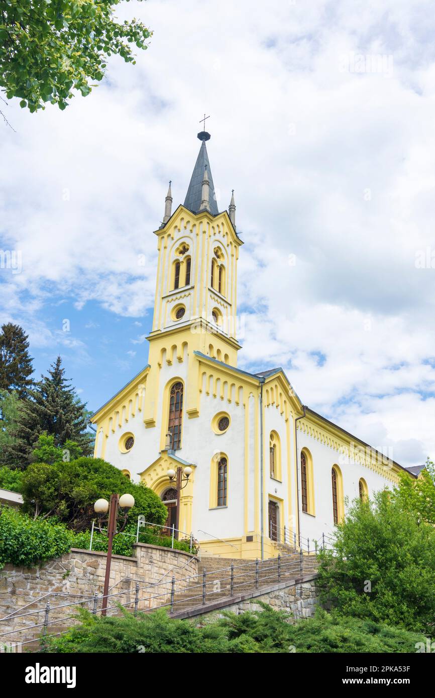 Vsetin (Wsetin), église protestante de Zlinsky, région de Zlin (région de Zliner), Tchéquie Banque D'Images