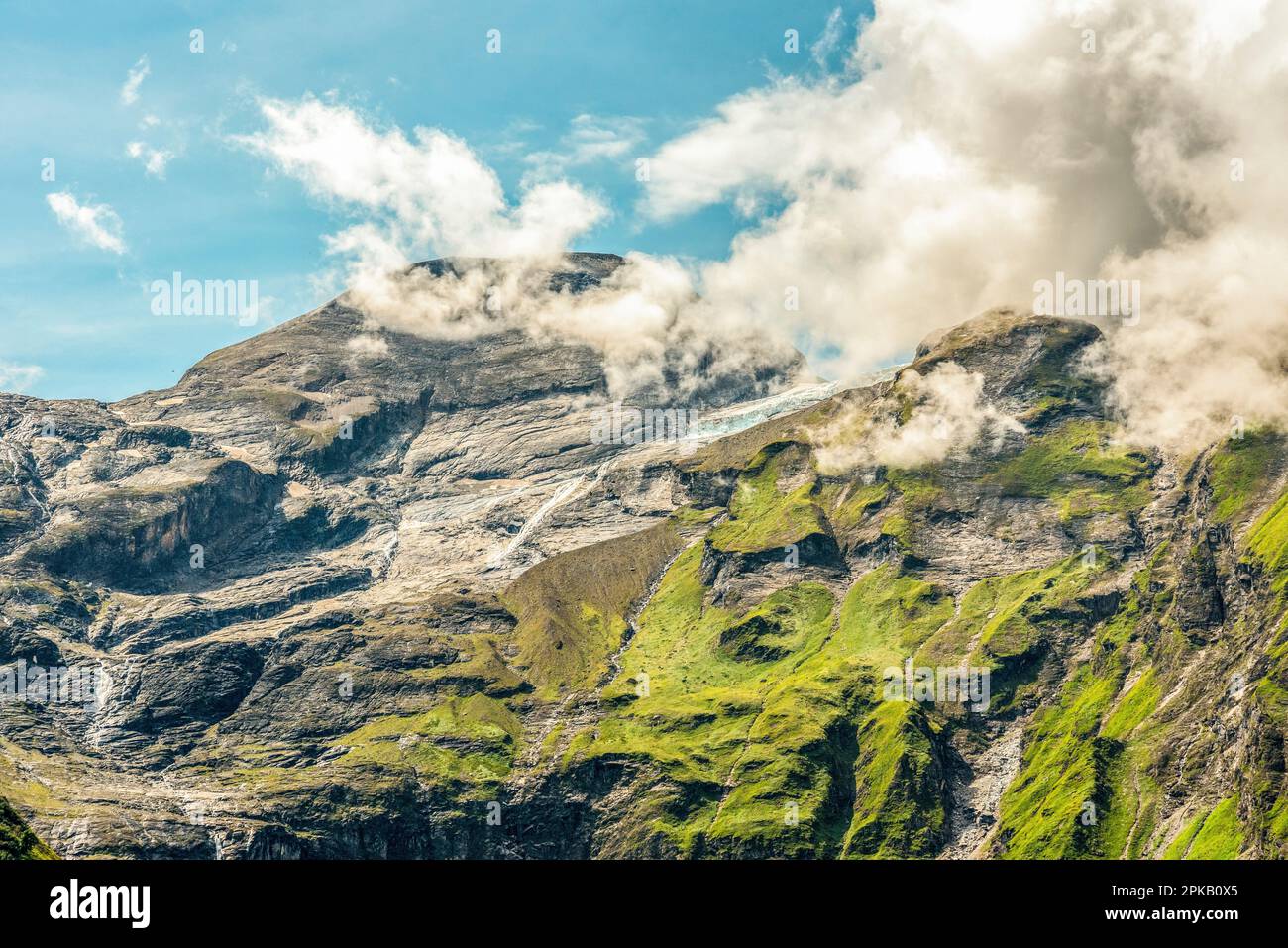 Randonnée autour de la montagne Grossglockner, la plus haute montagne d'Autriche, Autriche Banque D'Images