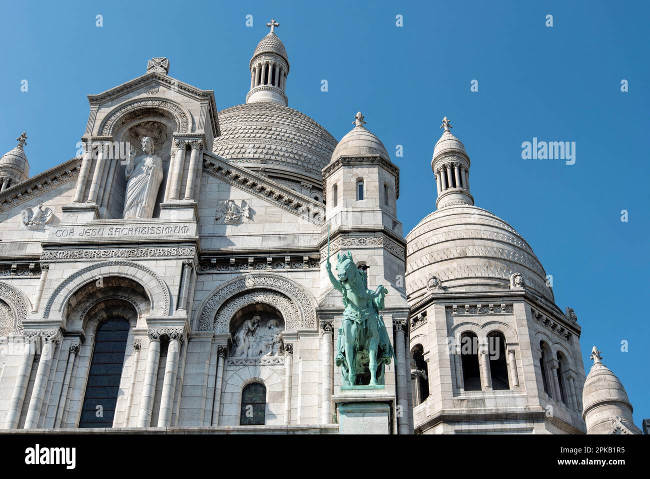 Belle église célèbre Sacré coeur à Paris, France Banque D'Images