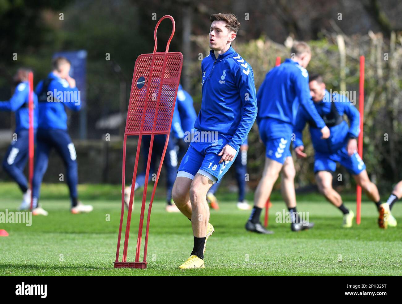 Ben Tollitt du club de football de l'Association sportive d'Oldham lors de l'entraînement athlétique d'Oldham à Chapel Road, Oldham, le jeudi 6th avril 2023. (Photo : Eddie Garvey | ACTUALITÉS MI) Credit : ACTUALITÉS MI et sport /Actualités Alay Live Banque D'Images