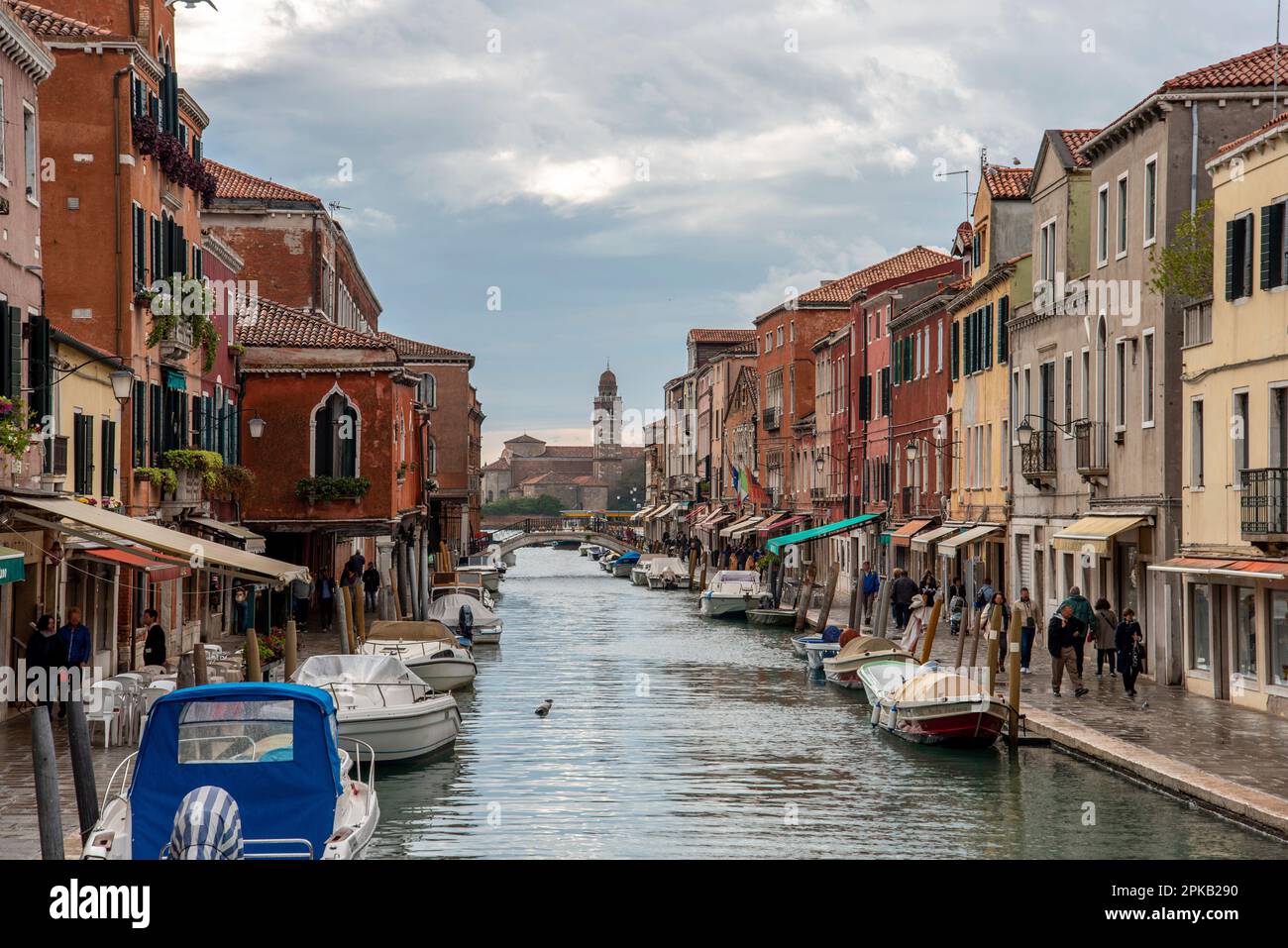 Rio dei Vetrai sur l'île de Murano, quartier de Venise, Italie Banque D'Images