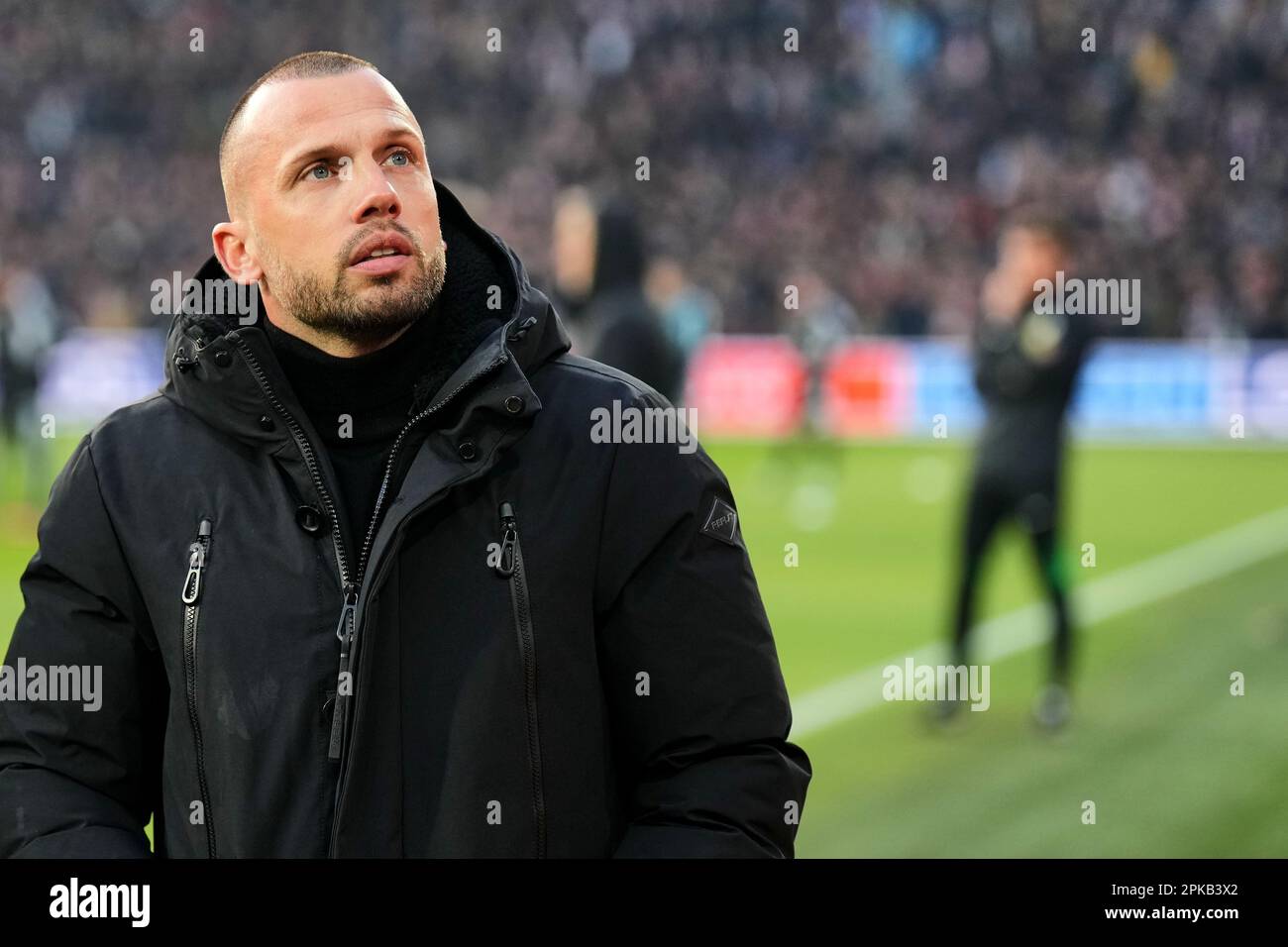 Rotterdam - John Heitinga d'Ajax lors du match entre Feyenoord et Ajax à Stadion Feijenoord de Kuip le 5 avril 2023 à Rotterdam, pays-Bas. (Box to Box Pictures/Yannick Verhoeven) Banque D'Images