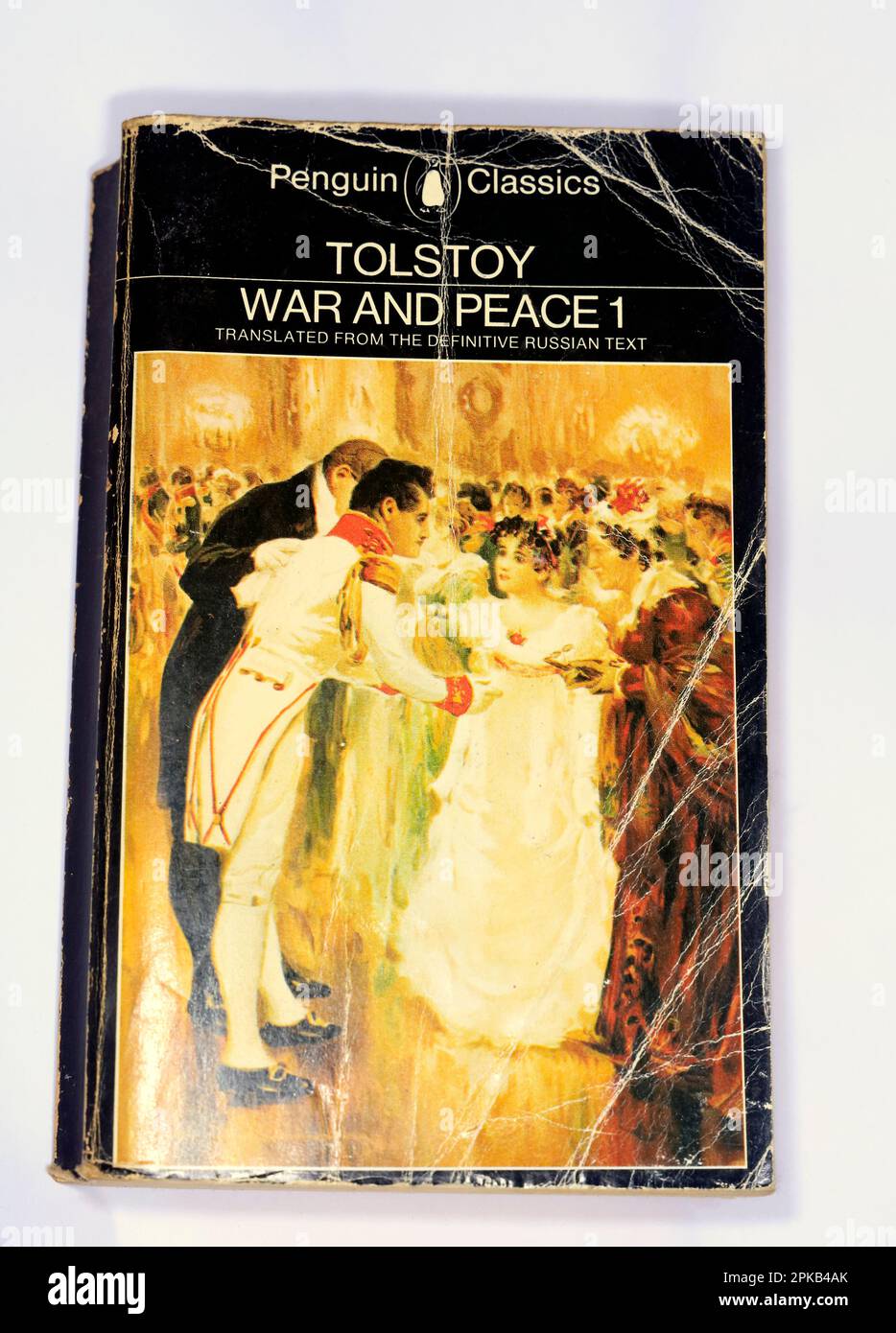 Leo Tolstoy - Guerre et paix - Penguin Classics. Couverture de livre de poche - usée. Banque D'Images