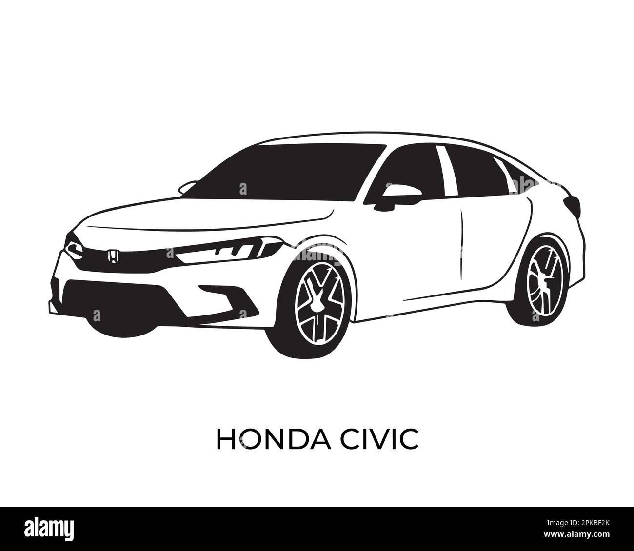 Honda civic sport Banque d'images vectorielles - Alamy