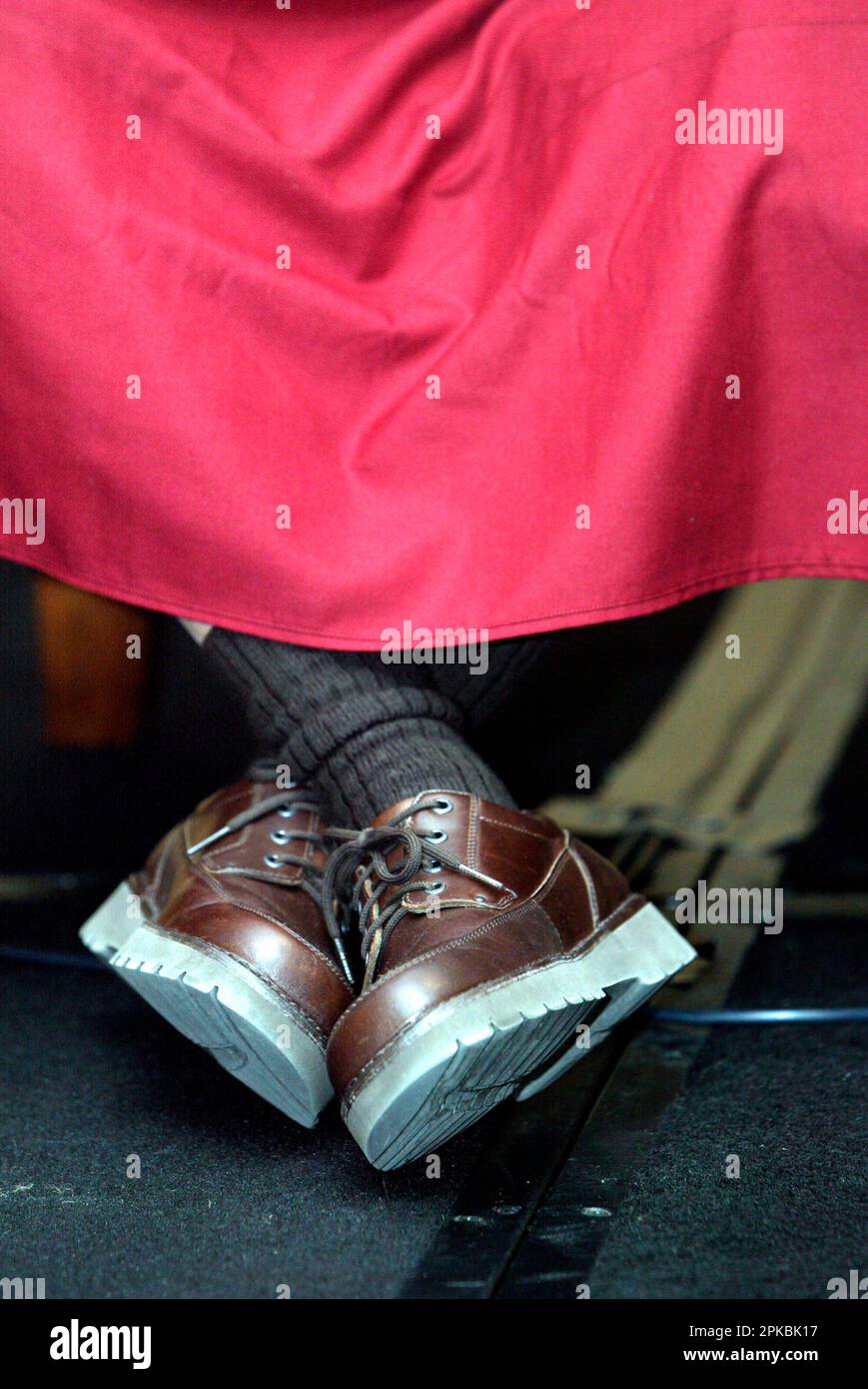 Sa Sainteté le Dalaï Lama de 14th tient une conférence de presse à Sydney dans le cadre d'une visite de onze jours en Australie (6-16 juin). Sheraton Wentworth Hotel, Sydney, Australie. 14.06.07. Banque D'Images