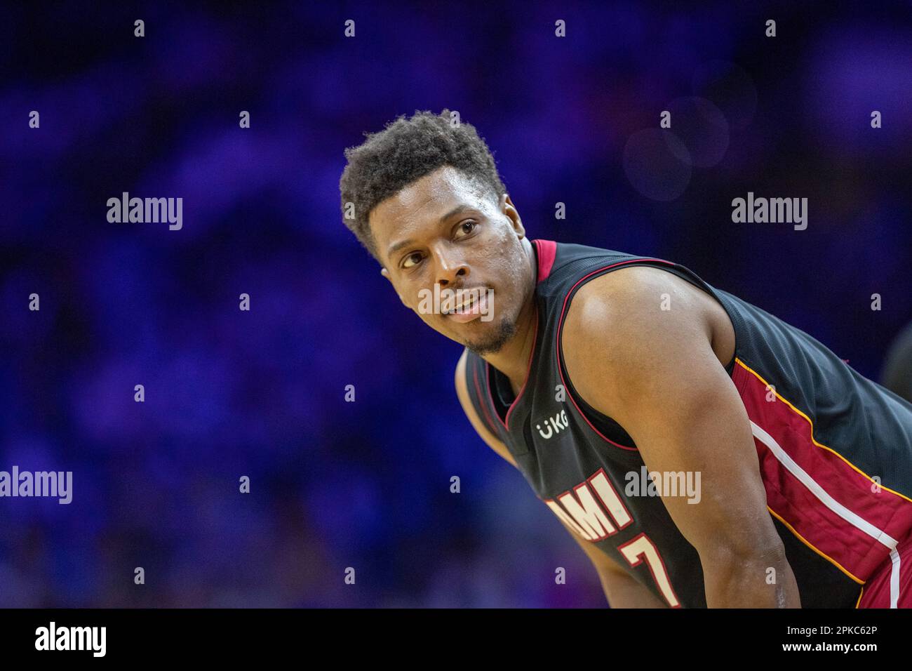 Philadelphie, Etats-Unis, 6 avril 2023: Kyle Lowry (7 Heat) pendant le match de l'Association nationale de basket-ball entre Philadelphie Sixers et Miami Heat au Wells Fargo Center à Philadelphie, Etats-Unis (Georgia Soares/SPP) Credit: SPP Sport Press photo. /Alamy Live News Banque D'Images