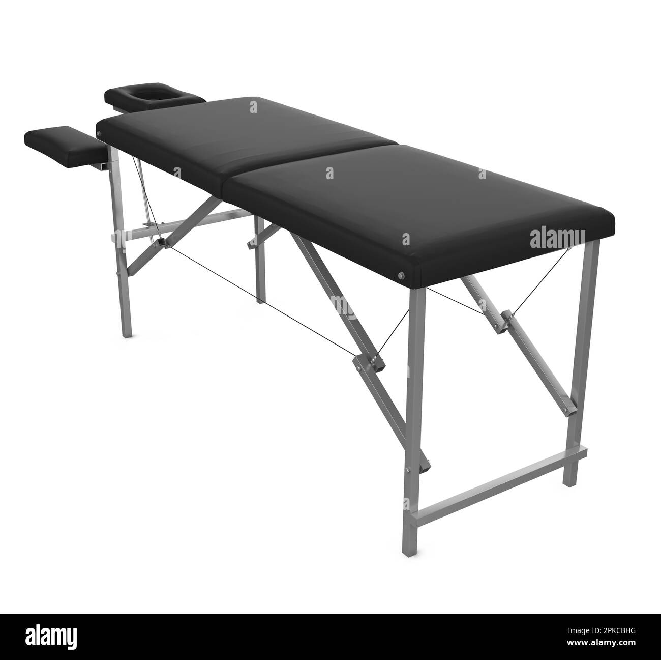 Table de massage isolée Banque D'Images