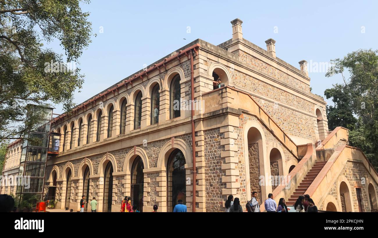 Architecture intérieure du fort rouge, musée, mosquée, architecture moghole, Old Delhi, Inde. Banque D'Images