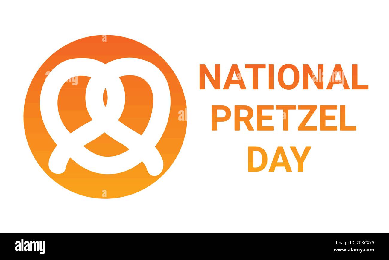 Illustration du vecteur de la journée nationale de Pretzel. Convient aux cartes de vœux, affiches et bannières Illustration de Vecteur