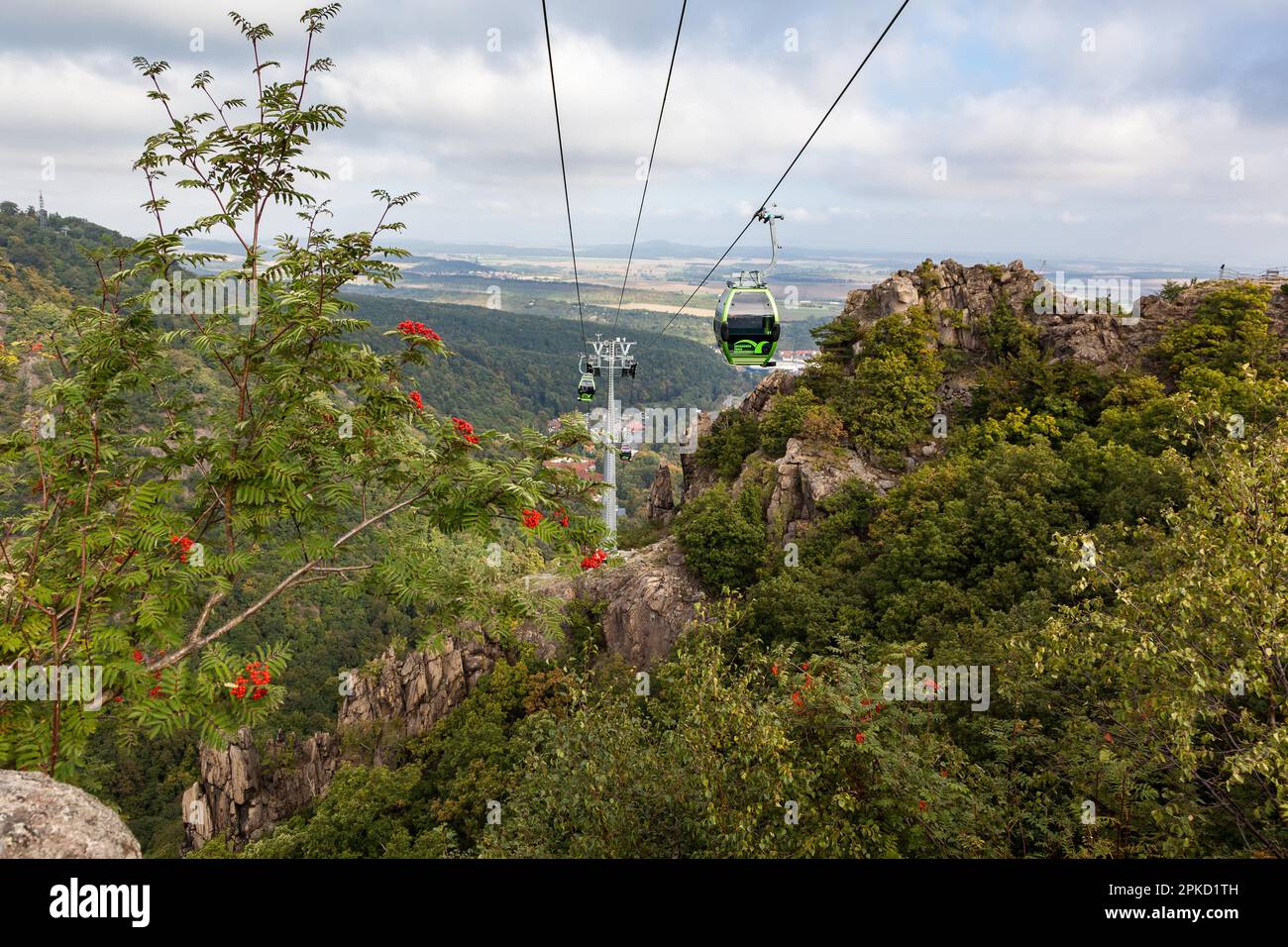 Thale Cable Cars Harz World of Experience Banque D'Images