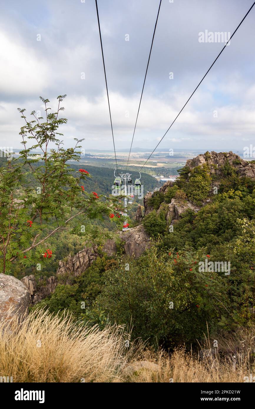 Thale Cable Cars Harz World of Experience Banque D'Images