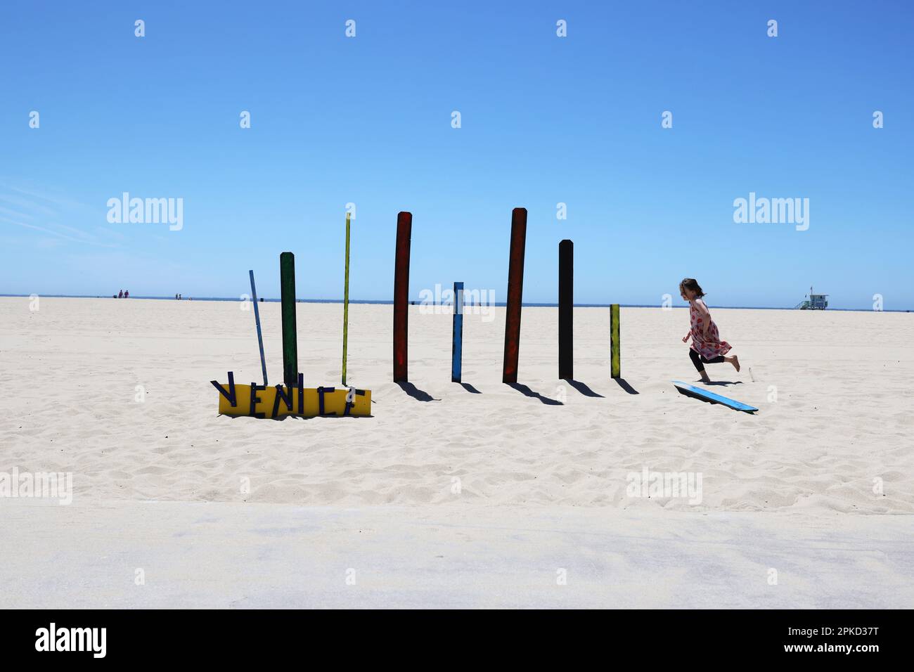 Vues générales sur Venice Beach, Californie, États-Unis. Banque D'Images