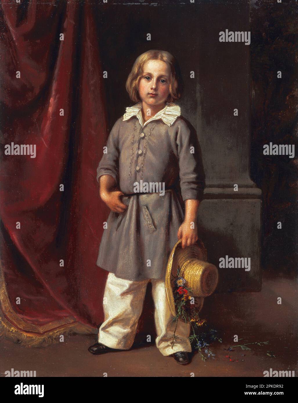 Carl Begas (II) comme enfant 1850 par Carl Joseph Begas Banque D'Images
