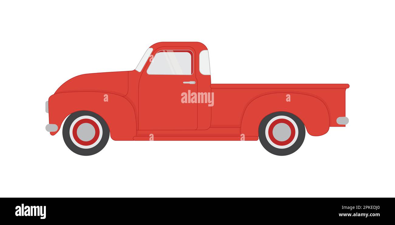 Icône voiture de pick-up rétro Illustration de Vecteur