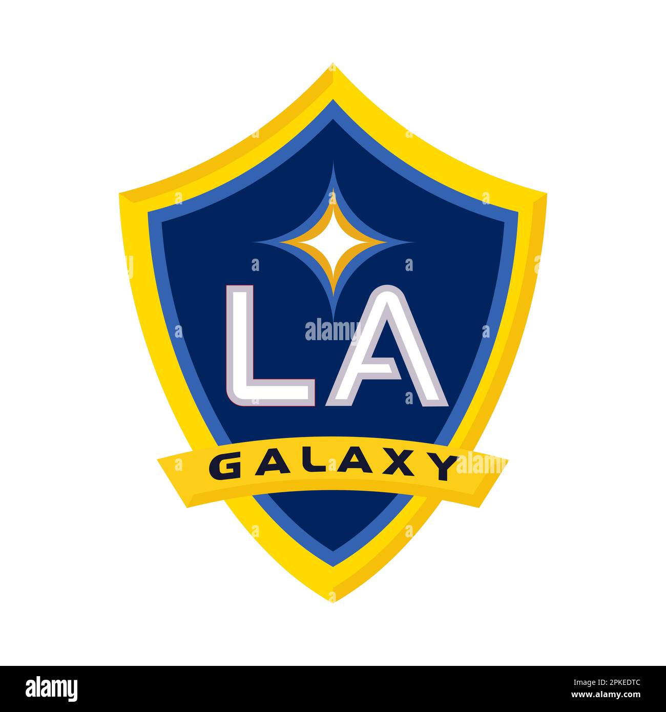 Vinnitsa, Ukraine - 10 janvier 2023: Football américain la Galaxy logo de l'équipe Illustration de Vecteur