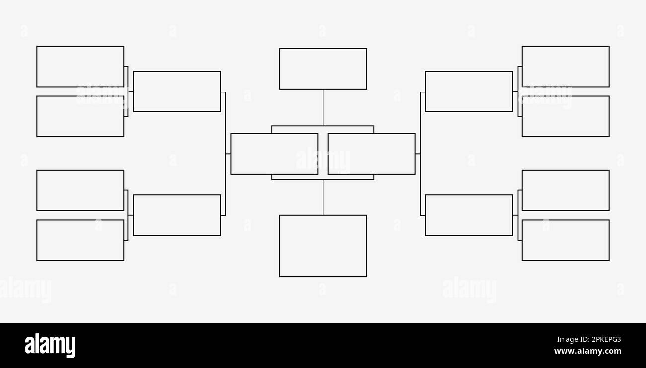 Tableau des équipes de sport de tournoi Illustration de Vecteur