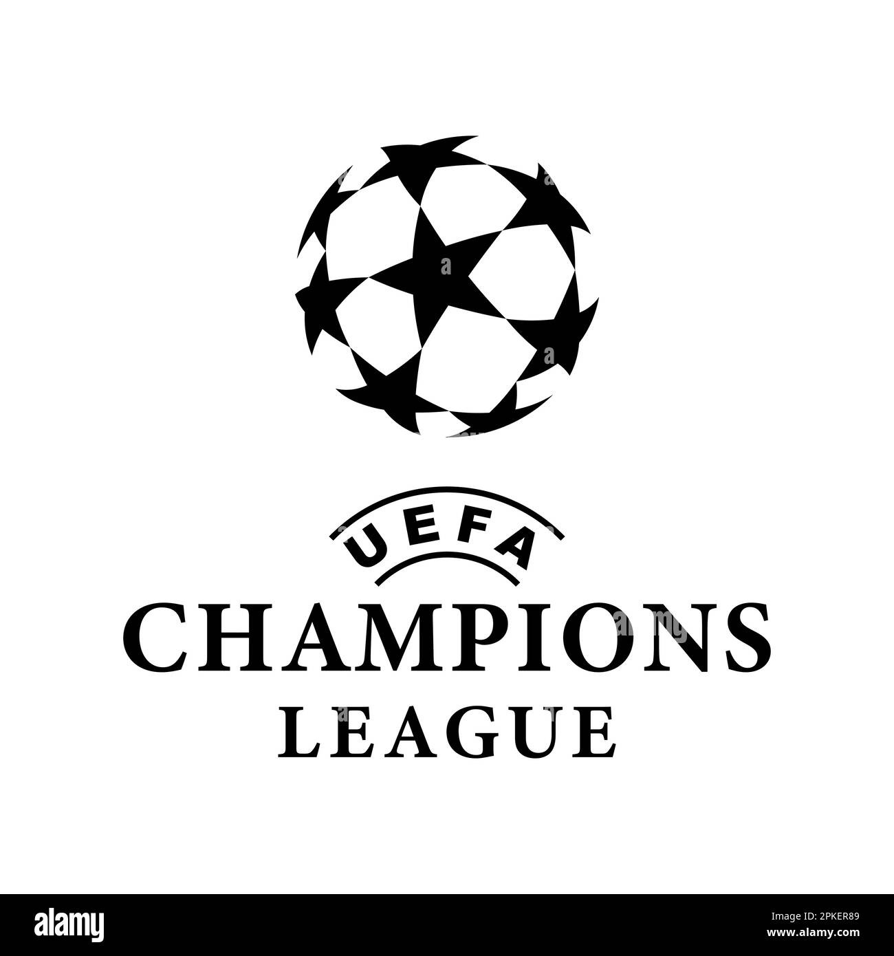 Vinnitsa, Ukraine - 08 novembre 2022 : logo de la ligue de football des champions. Illustration éditoriale vectorielle Illustration de Vecteur
